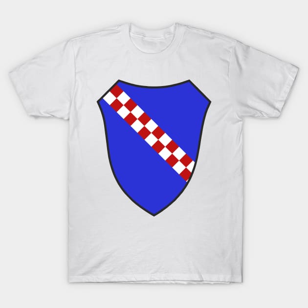 De Hauteville - Coat of Arms T-Shirt by blackroserelicsshop@gmail.com